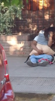 Follando en público