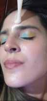 Super cum cara gruesa en Naomy Valero y