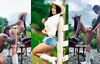 EN XORGASMO La hermosa Kathrin3 colombiana después de montar caballos con su hijo le dice que se folle al aire libre y la colocan en el estilo de cachorro y corre en varios minutos