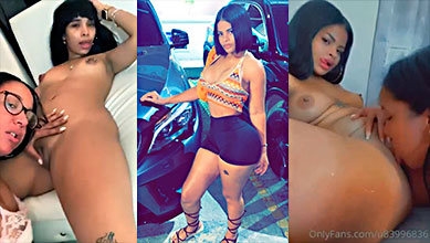 La dominicana Rosanna Peralta (La Gata) devorando el coño de Denifer y la morena dominicana Yohanna García por turno