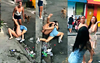 EN XORGASMO Otra demanda de muchos golpes entre las mujeres brasileñas celosas de la polla más grande del vecindario