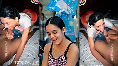 Sale a la luz un vídeo porno íntimo de la Reina de los Patronales de San José de Ocoa haciéndole sexo oral a un chico y hasta le sonríe mientras él la graba en sexo oral