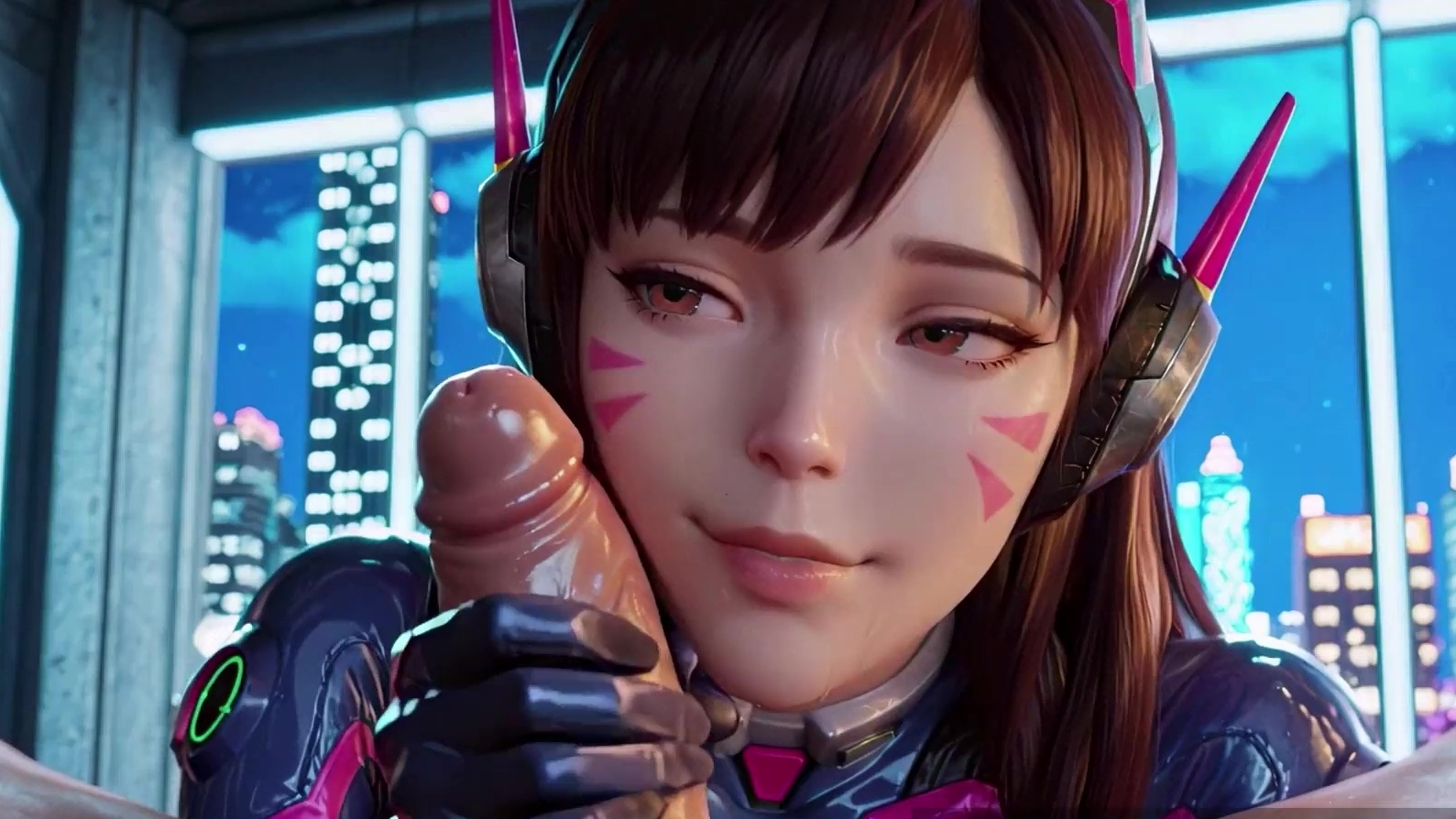El d.va generado por la IA de Overwatch se agota después de que le rompe el traje.