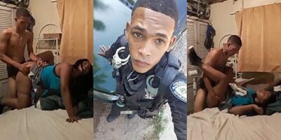 Un policía privado canta y una mujer llora
